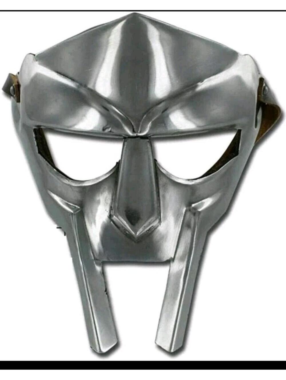 MF Doom Mask Metal Rapper Madvillain Gladiator Face Mask Halloween Cosplay Prop